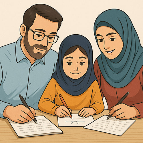 آموزش خط فرزندان